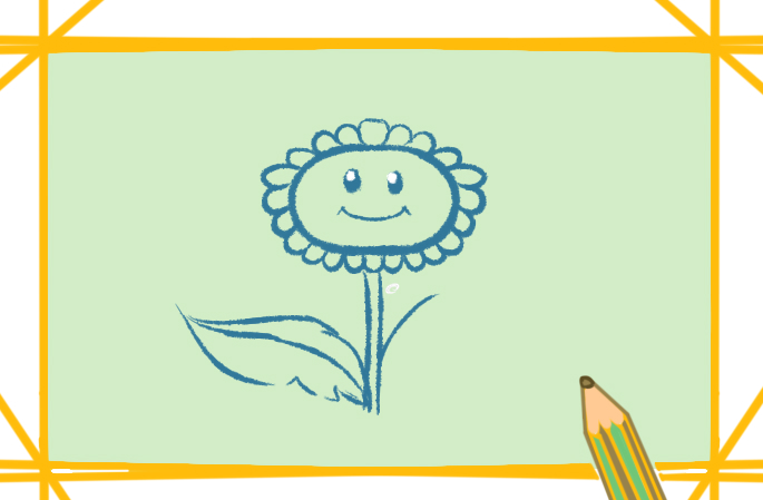 好看的卡通向日葵上色<a href=http://www.inspiredelm.com/jianbihua/ target=_blank class=infotextkey>簡筆畫</a>要怎么畫