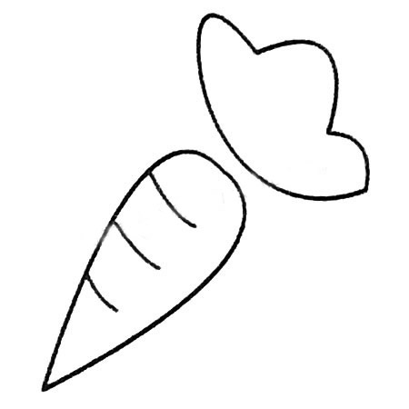 蔬菜胡蘿卜簡(jiǎn)筆