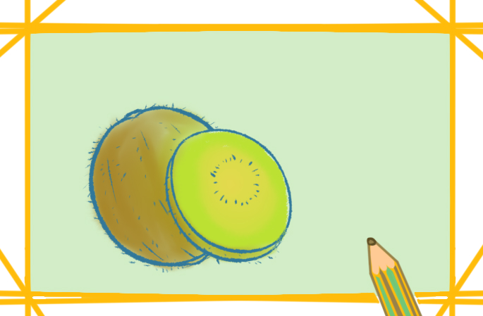好看的獼猴桃<a href=http://www.inspiredelm.com/jianbihua/ target=_blank class=infotextkey>簡筆畫</a>圖片怎么畫