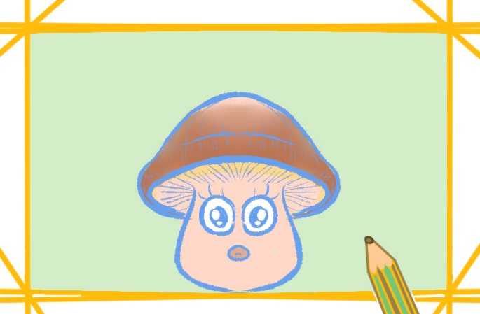 卡通小蘑菇上色<a href=http://www.inspiredelm.com/jianbihua/ target=_blank class=infotextkey>簡筆畫</a>要怎么畫