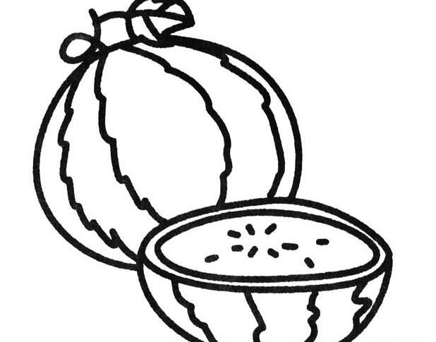 水果西瓜簡(jiǎn)筆