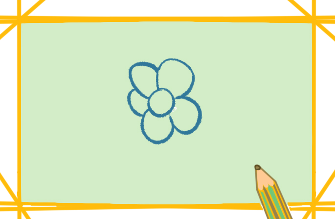 簡單的小花上色<a href=http://www.inspiredelm.com/jianbihua/ target=_blank class=infotextkey>簡筆畫</a>要怎么畫