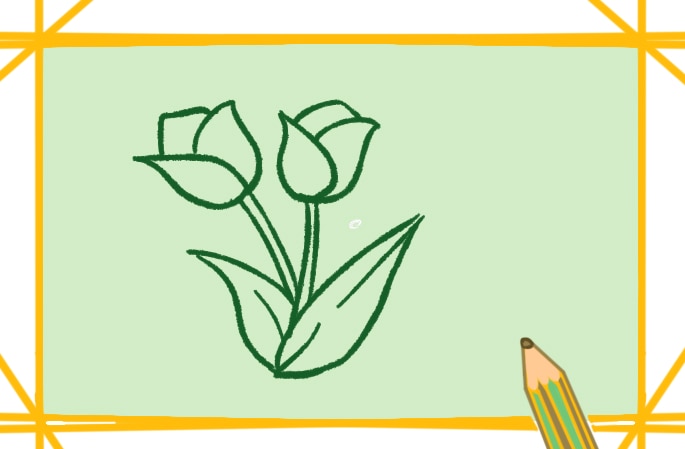 簡單好看的郁金香<a href=http://www.inspiredelm.com/jianbihua/ target=_blank class=infotextkey>簡筆畫</a>圖片怎么畫