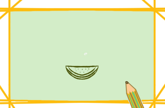 一學(xué)就會夏天的西瓜<a href=http://www.inspiredelm.com/jianbihua/ target=_blank class=infotextkey>簡筆畫</a>圖片怎么畫