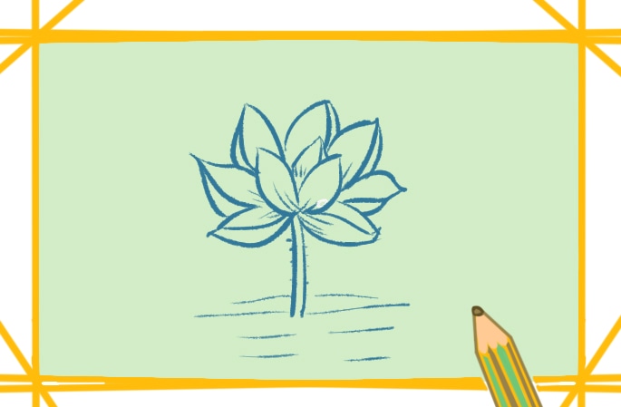 漂亮的夏荷<a href=http://www.inspiredelm.com/jianbihua/ target=_blank class=infotextkey>簡筆畫</a>圖片怎么畫