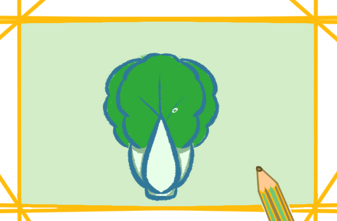 碧綠的青菜上色<a href=http://www.inspiredelm.com/jianbihua/ target=_blank class=infotextkey>簡筆畫</a>要怎么畫