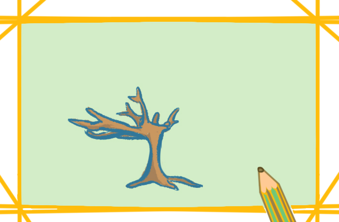 簡(jiǎn)單的枯木上色簡(jiǎn)筆畫(huà)要怎么畫(huà)？