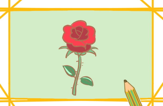 簡單的玫瑰花<a href=http://www.inspiredelm.com/jianbihua/ target=_blank class=infotextkey>簡筆畫</a>圖片怎么畫