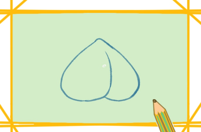 簡(jiǎn)單的大桃子<a href=http://www.inspiredelm.com/jianbihua/ target=_blank class=infotextkey>簡(jiǎn)筆畫(huà)</a>圖片怎么畫(huà)