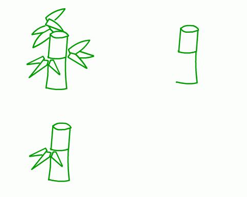 竹子兒童簡筆
