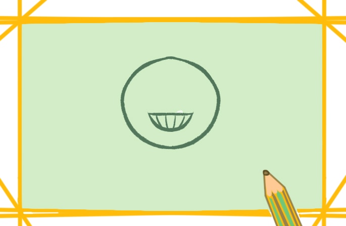 開心的向日葵笑臉<a href=http://www.inspiredelm.com/jianbihua/ target=_blank class=infotextkey>簡筆畫</a>圖片怎么畫