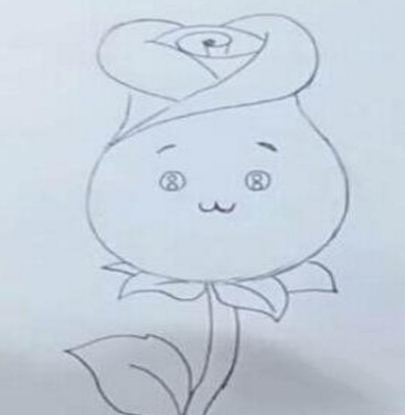 可愛的玫瑰花簡筆步驟