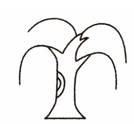 柳樹幼兒簡筆步驟