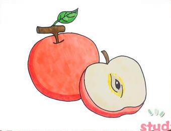 蘋果簡筆畫