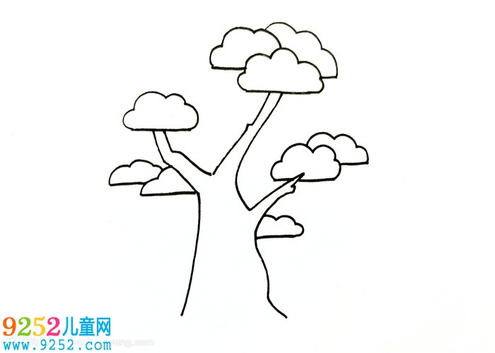 松柏怎么畫