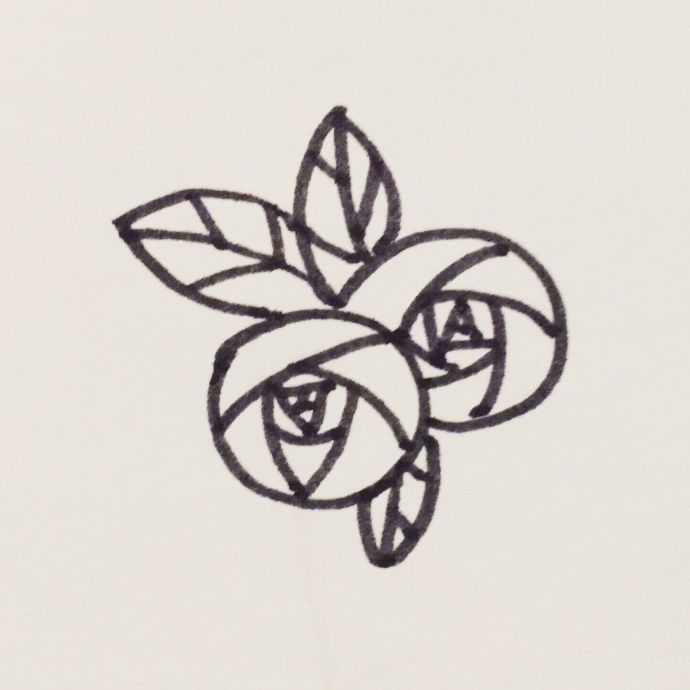 玫瑰花怎么畫簡單好看，玫瑰花簡筆畫圖片大全