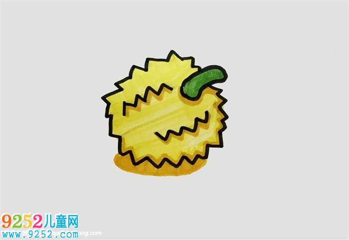 榴蓮怎么畫