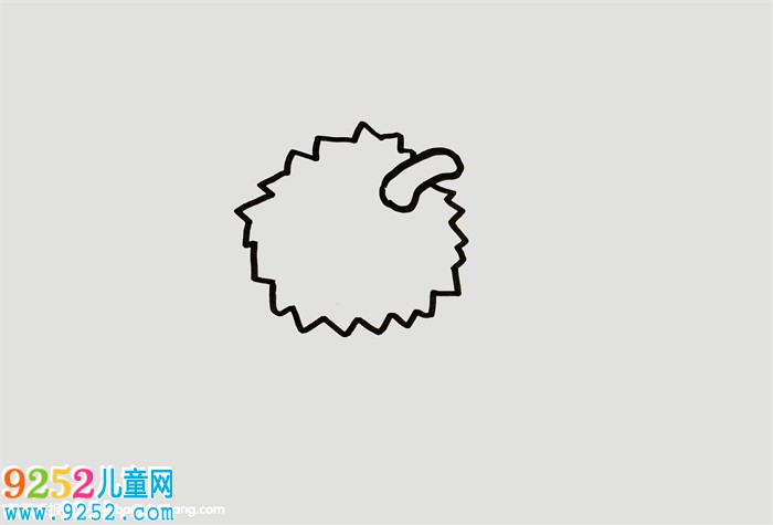 榴蓮怎么畫