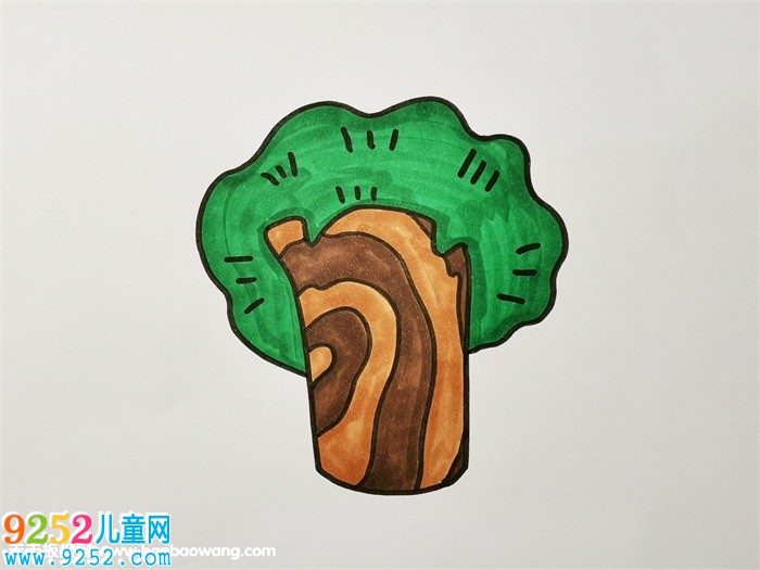 一棵樹(shù)<a href=http://www.inspiredelm.com/jianbihua/ target=_blank class=infotextkey>簡(jiǎn)筆畫(huà)</a>彩色