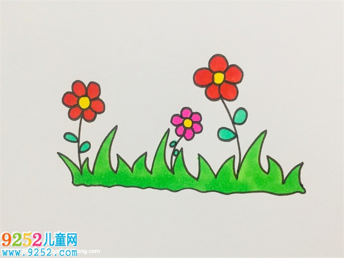 小花小草怎么畫
