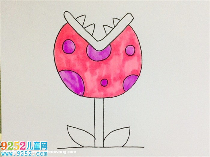 食人花<a href=http://www.inspiredelm.com/jianbihua/ target=_blank class=infotextkey>簡(jiǎn)筆畫</a>教程