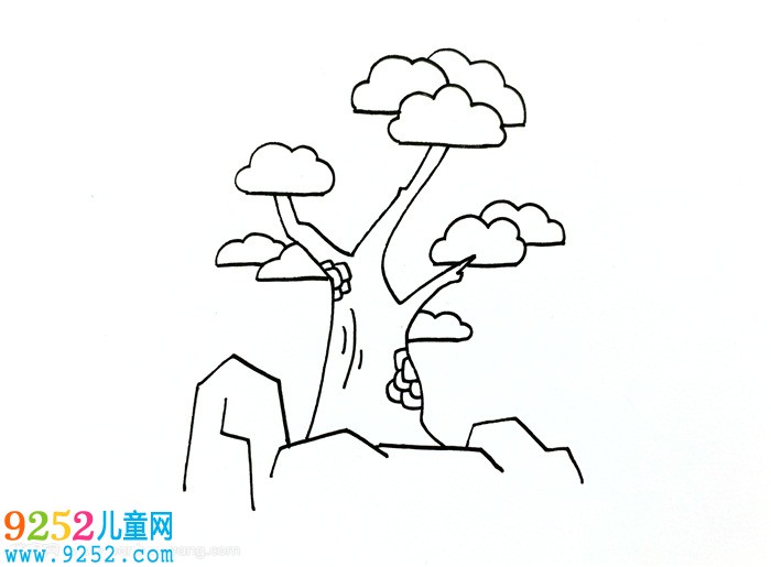 松柏怎么畫