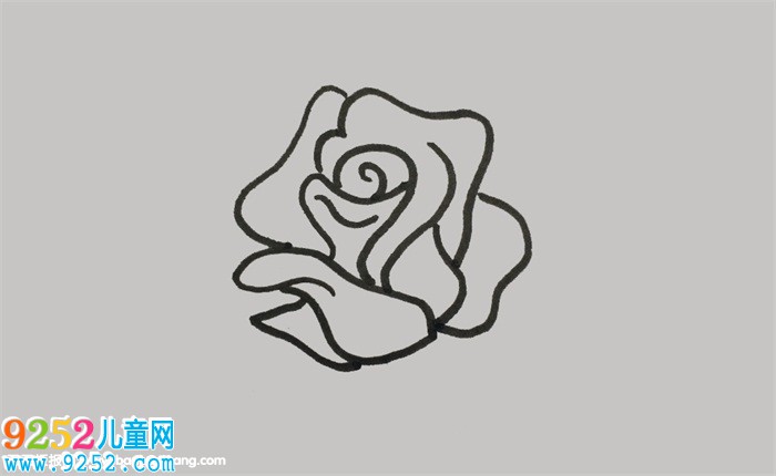 薔薇花怎么畫