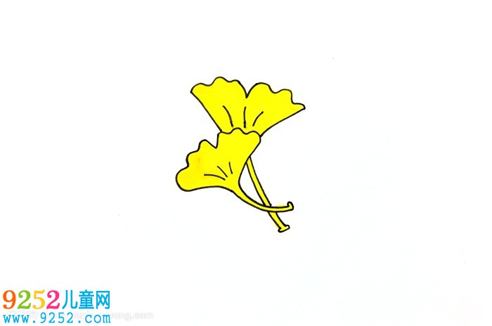 秋天的銀杏葉怎么畫