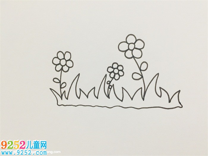 小花小草怎么畫