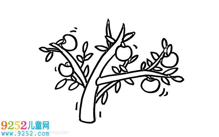 蘋果樹怎么畫簡單又好看