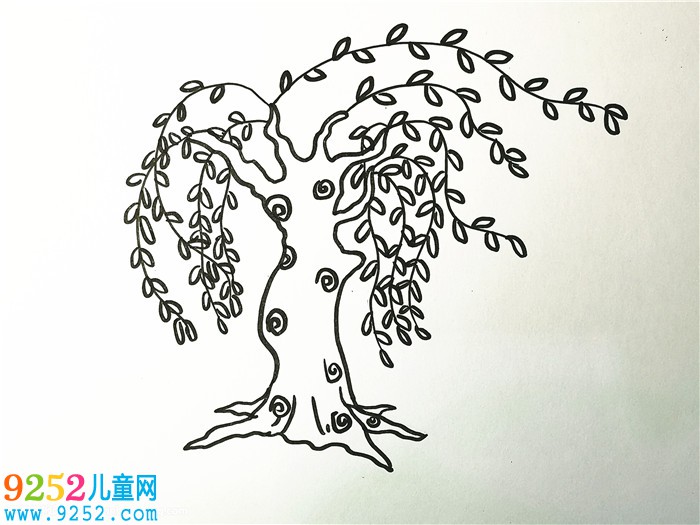 如何畫(huà)垂柳