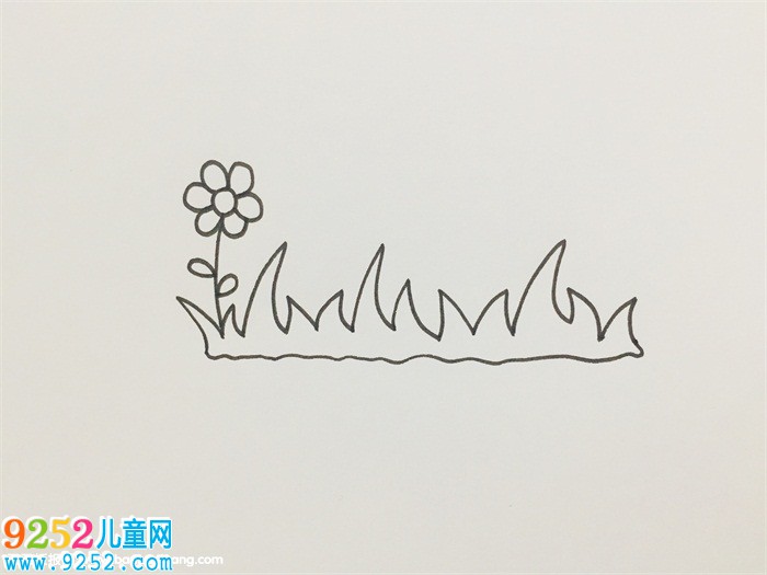 小花小草怎么畫