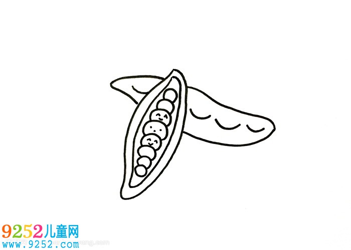 QQ紅包豌豆怎么畫