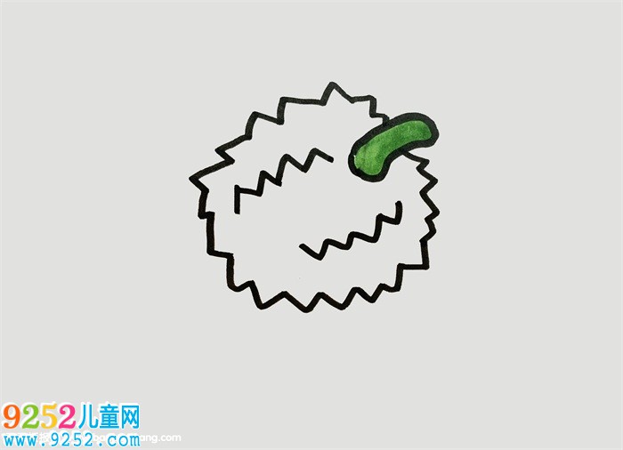 榴蓮怎么畫