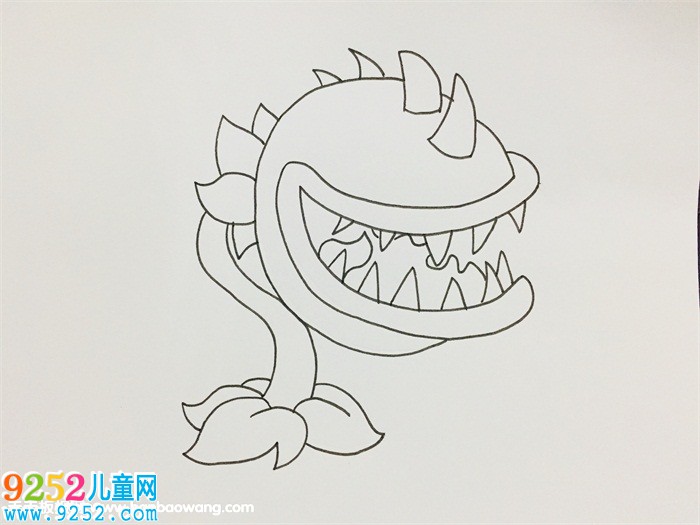 食人花怎么畫