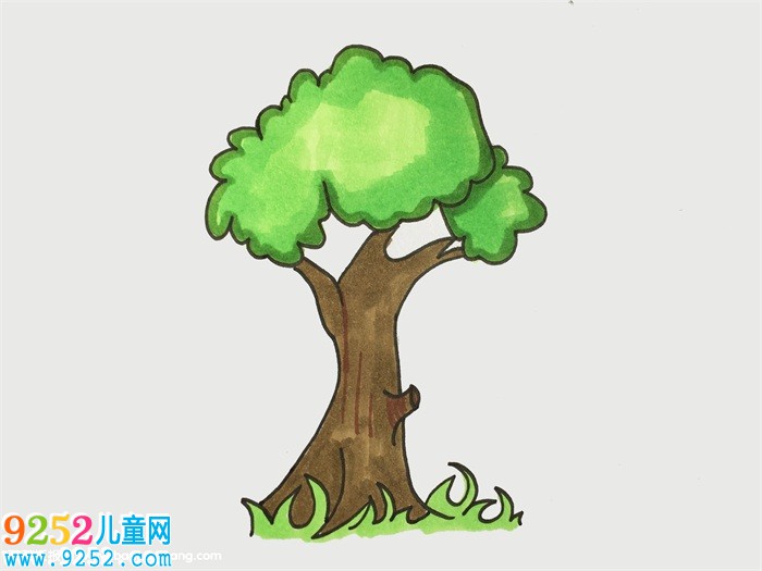 大樹怎么畫簡單又好看