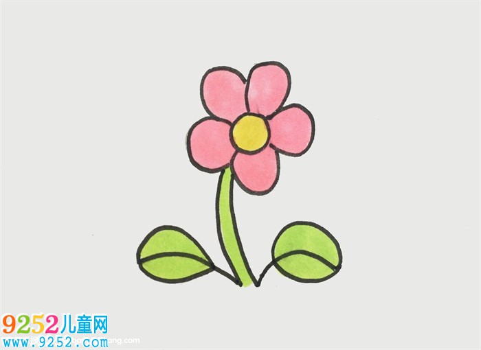 美麗的小花怎么畫，畫簡單又漂亮的小花