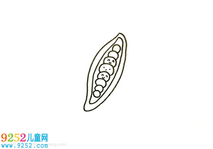 QQ紅包豌豆怎么畫