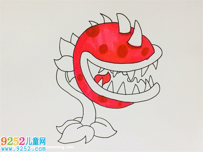 食人花怎么畫