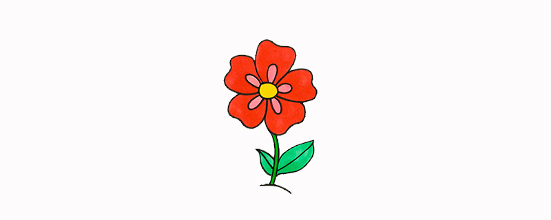 如何畫五瓣花