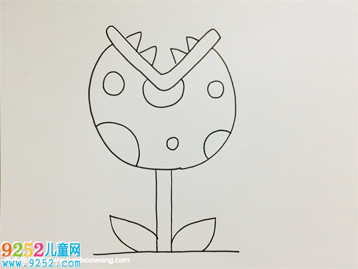 食人花<a href=http://www.inspiredelm.com/jianbihua/ target=_blank class=infotextkey>簡(jiǎn)筆畫</a>教程