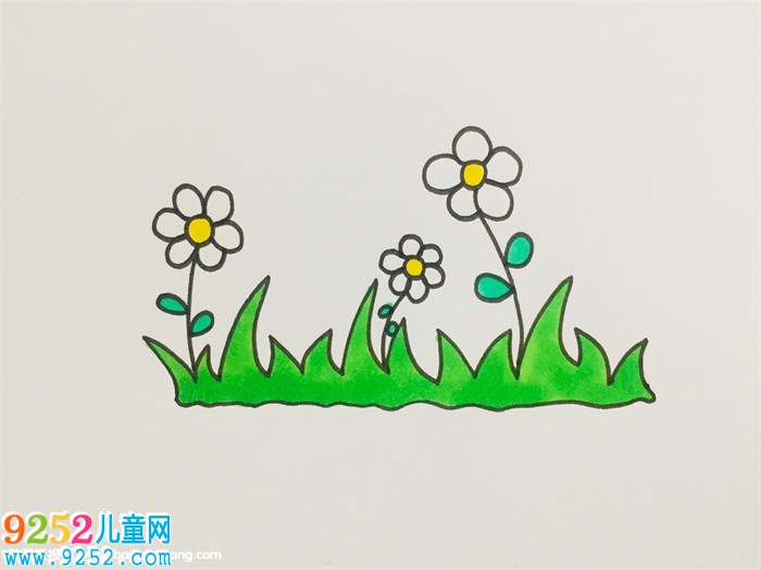 小花小草怎么畫