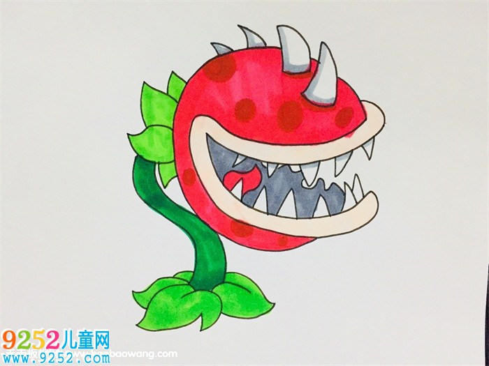 食人花怎么畫