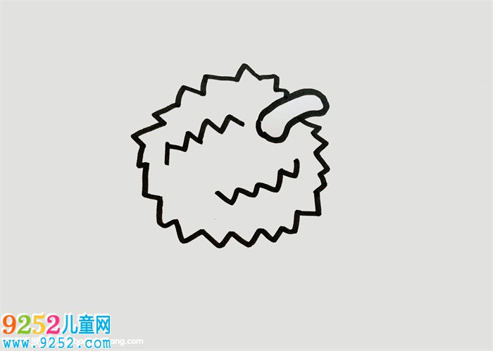 榴蓮怎么畫