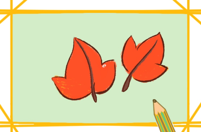 火紅的楓葉要怎么畫_火紅的楓葉簡筆畫圖片一學就會