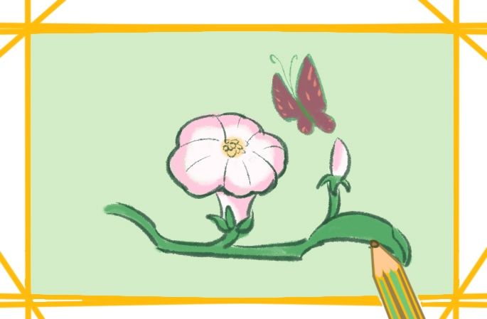 花朵之牽牛花要怎么畫(huà)_花朵之牽?；ê?jiǎn)筆畫(huà)圖片一學(xué)就會(huì)