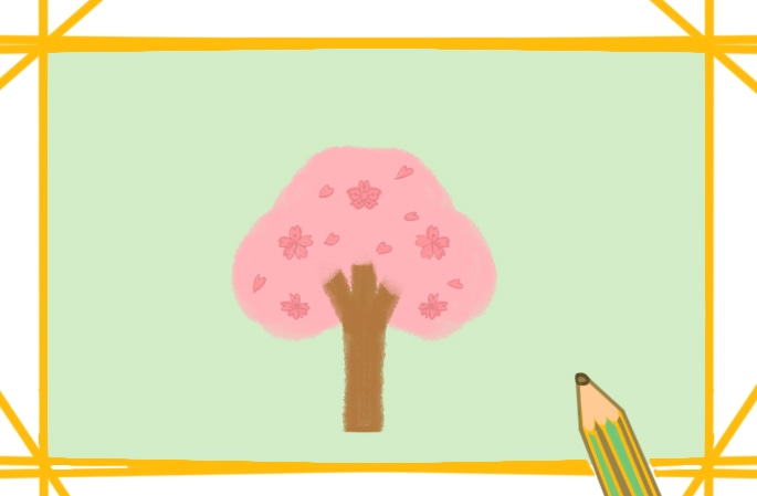 漂亮的櫻花要怎么畫(huà)_漂亮的櫻花簡(jiǎn)筆畫(huà)圖片一學(xué)就會(huì)
