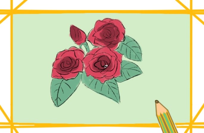 好看的薔薇要怎么畫(huà)_好看的薔薇簡(jiǎn)筆畫(huà)圖片一學(xué)就會(huì)