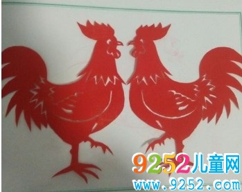 簡單的公雞<a href=http://www.inspiredelm.com/jianzhi/ target=_blank class=infotextkey>剪紙</a>教程