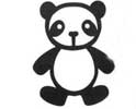 熊貓動物剪紙